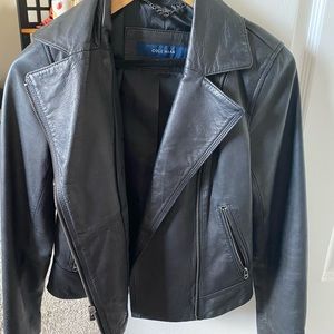 Leather jacket cole Haan XS